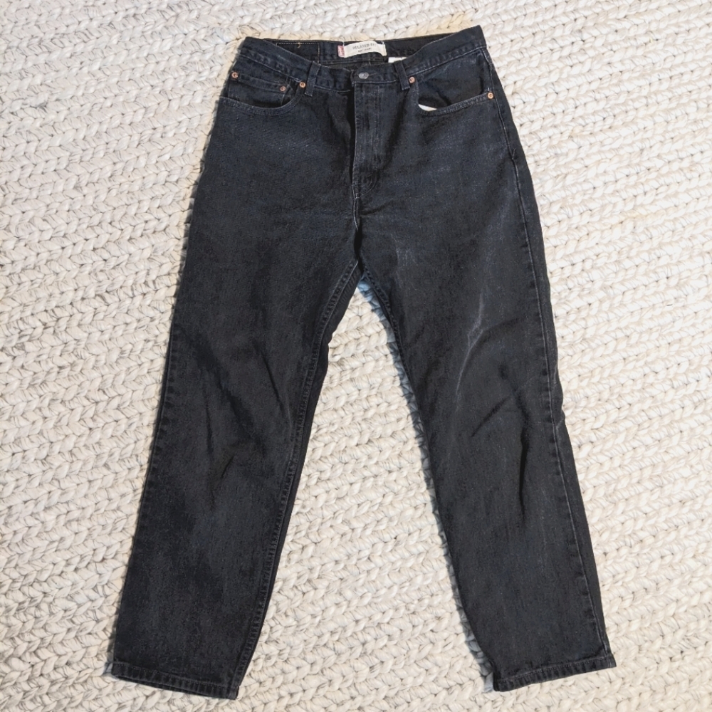 Vintage 100% Cotton Levi's 550 Jeans 34X30, Black